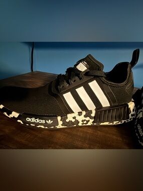 adidas Black & White NMD with Camo-Print Midsole